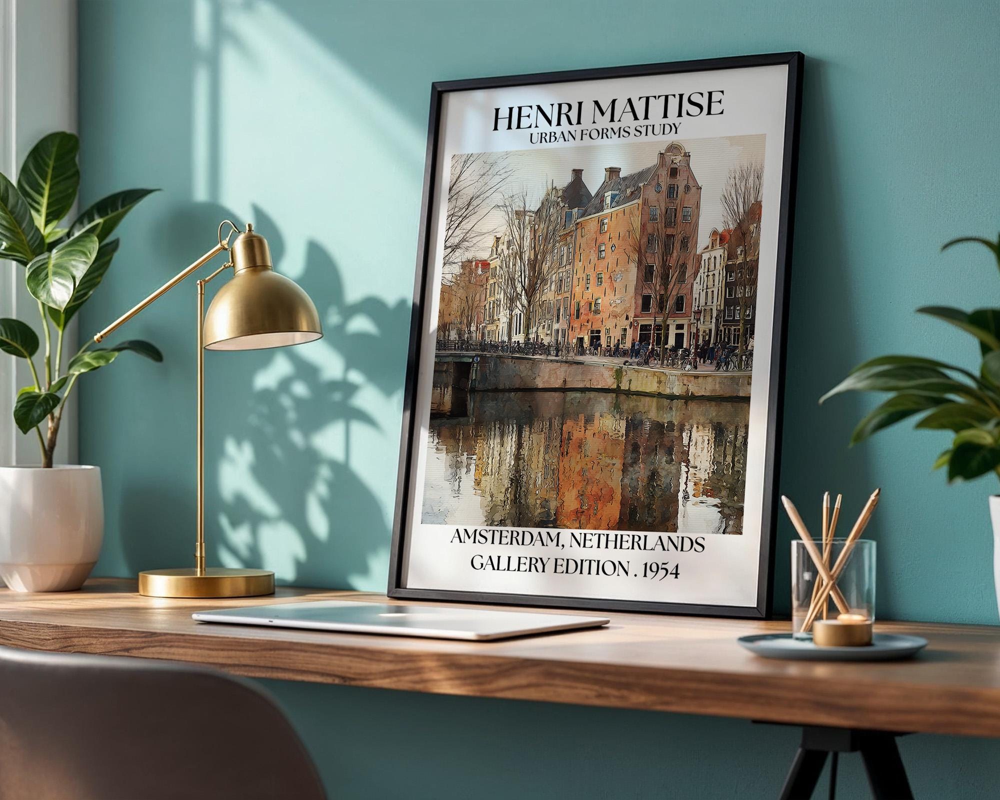 Henri Mattise Amsterdam Poster - Dutch Travel Wall Art Print