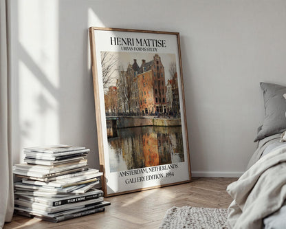 Henri Mattise Amsterdam Poster - Dutch Travel Wall Art Print