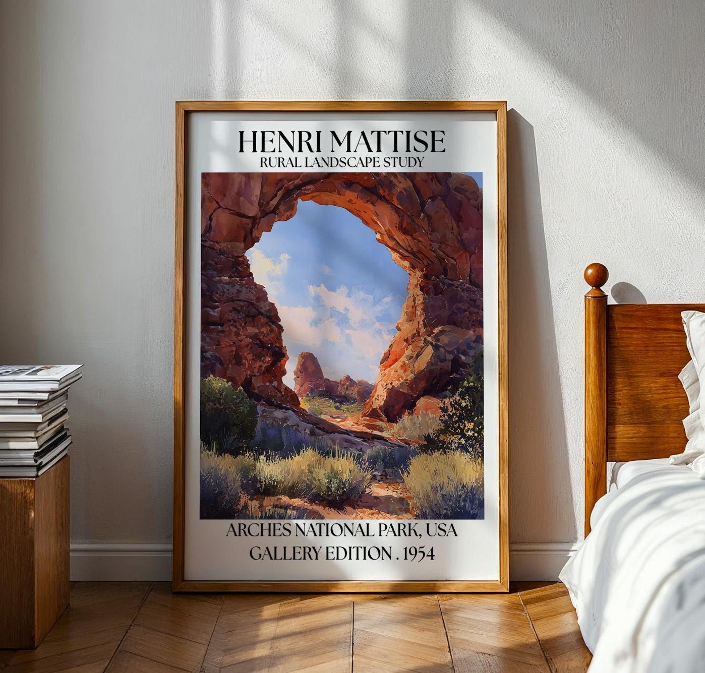 Henri Mattise Arches National Park Poster – Utah Travel Wall Art