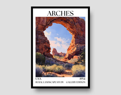 Arches National Park Henri Mattise Poster – Utah Art Print
