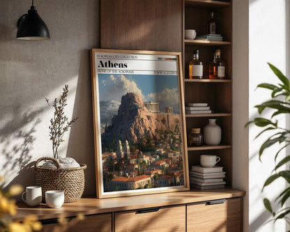 Athens Poster - Acropolis Travel Wall Art Print
