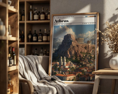 Athens Poster - Acropolis Travel Wall Art Print