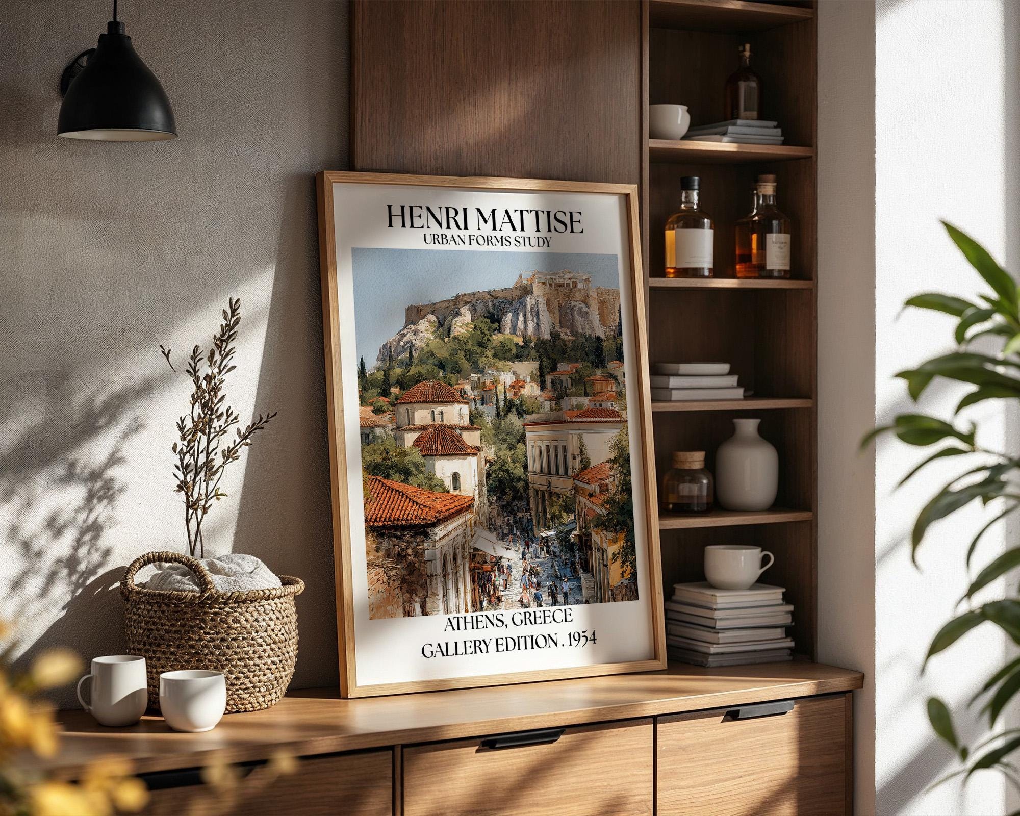 Henri Mattise Athens Greece Acropolis Poster - Athens Travel Wall Art Print