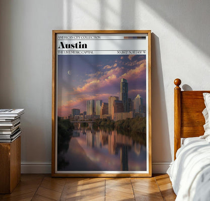 Austin Texas Travel Poster – Austin Wall Art Print