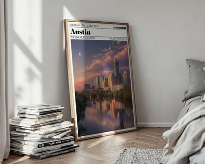 Austin Texas Travel Poster – Austin Wall Art Print