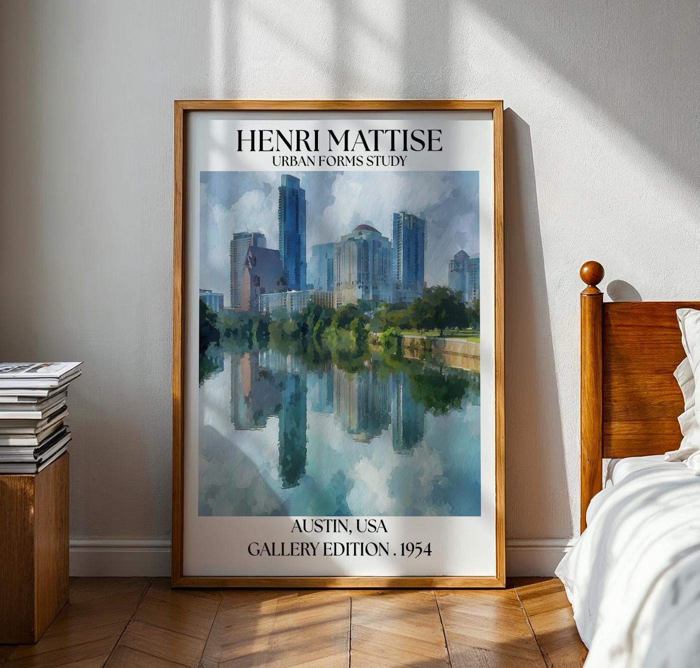 Henri Mattise Austin Texas Travel Poster – Austin Wall Art Print