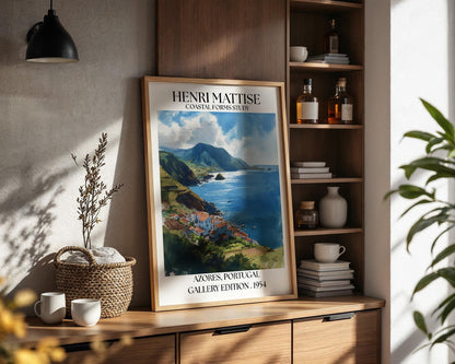 Henri Mattise Azores Travel Poster – Azores Portugal Wall Art Print