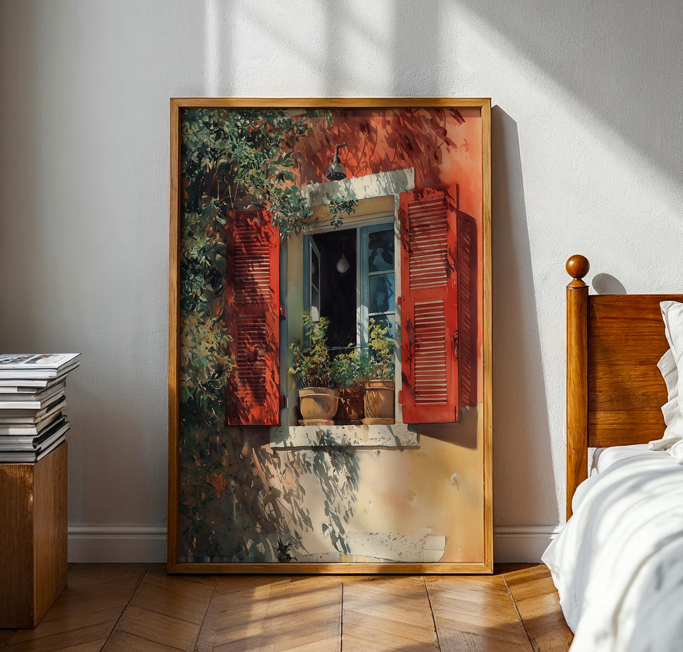 French Riviera Open Window Henri Mattise Poster - French Wall Art Print