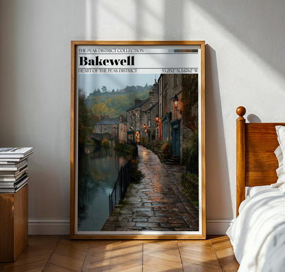Bakewell, Peak District Travel Poster – English Countryside Art