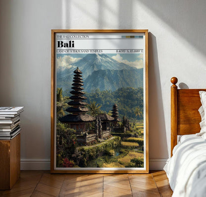 Bali Travel Poster – Bali Temple Wall Art