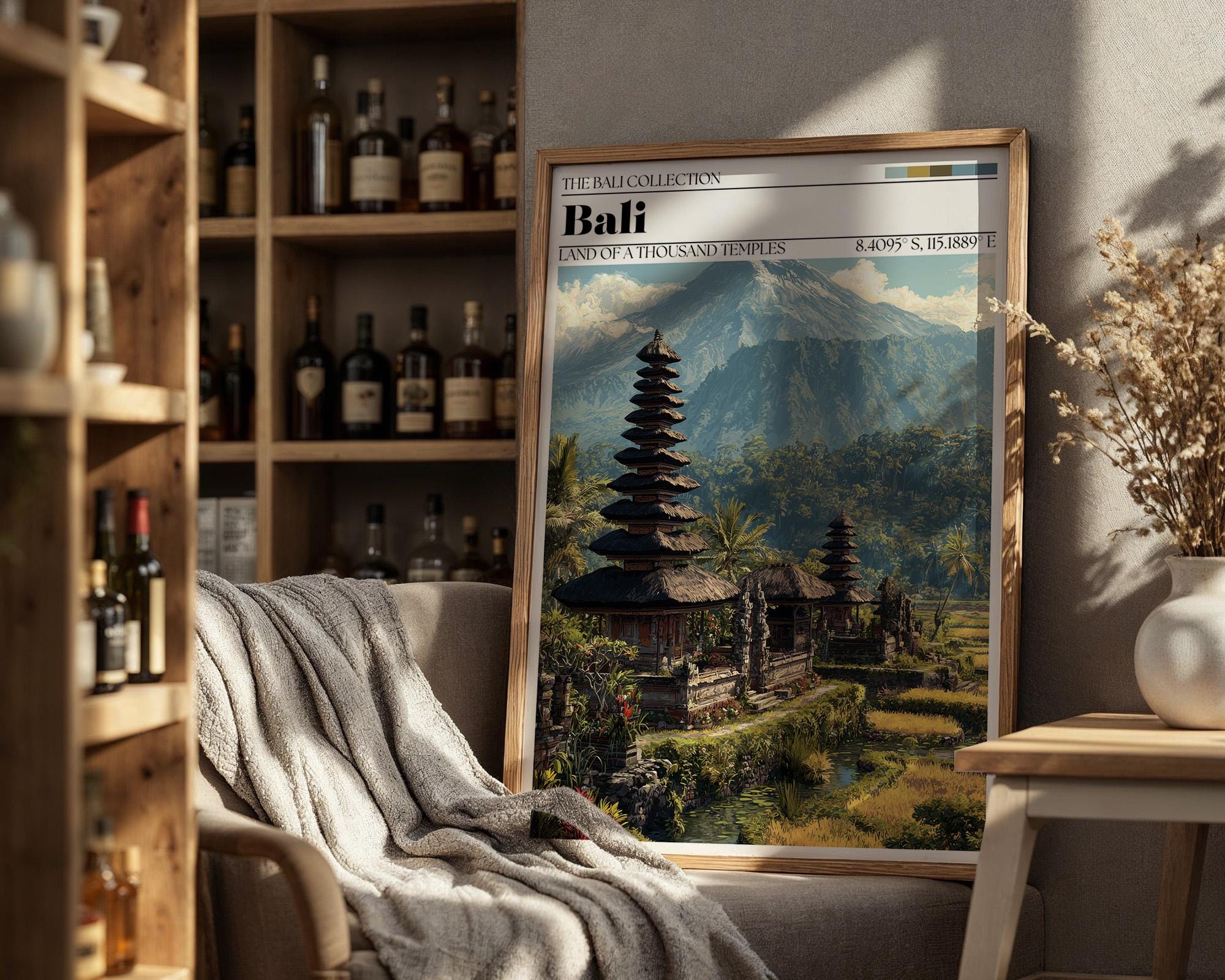 Bali Travel Poster – Bali Temple Wall Art