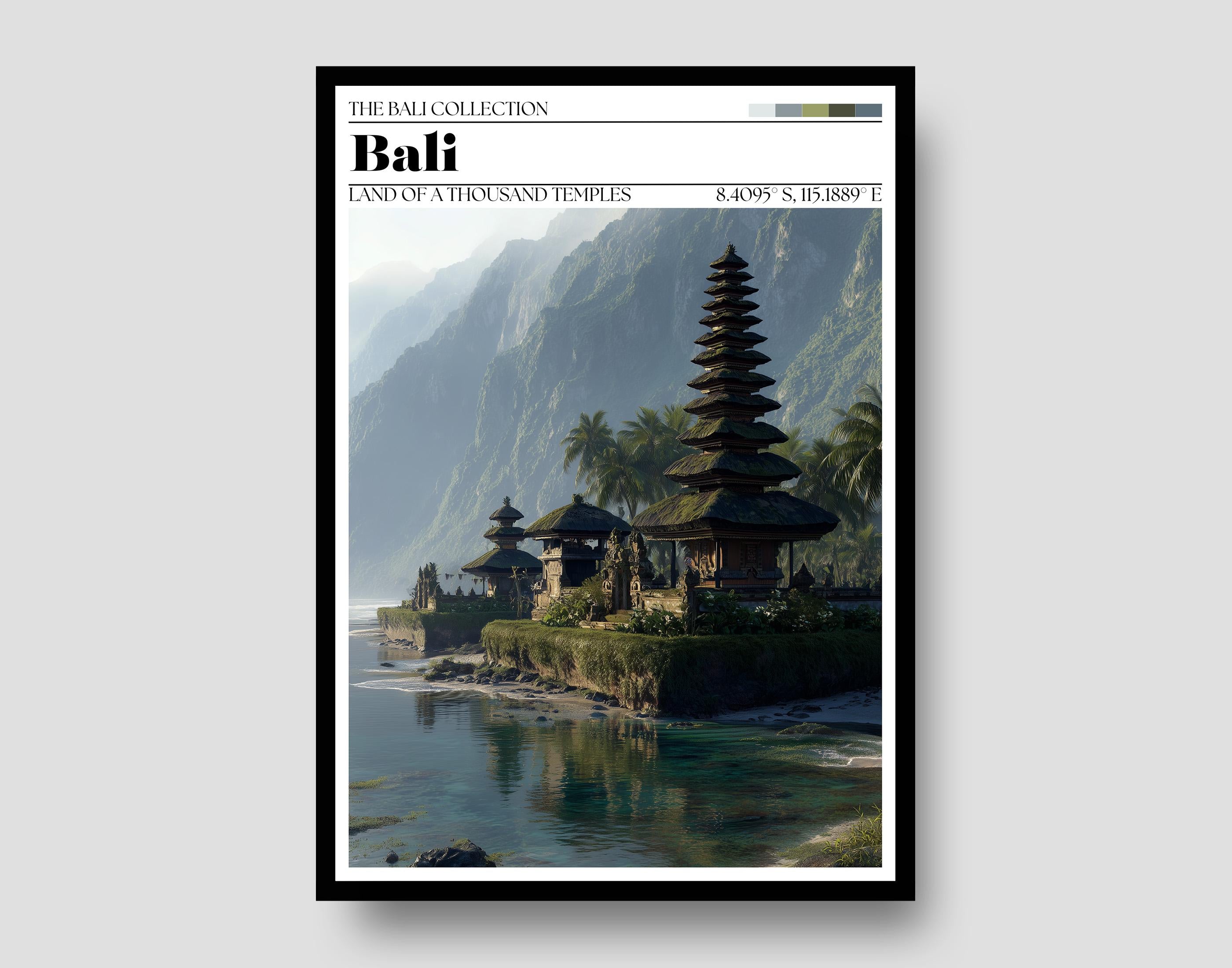 Bali Poster – Bali, Indonesia Travel Wall Art Print