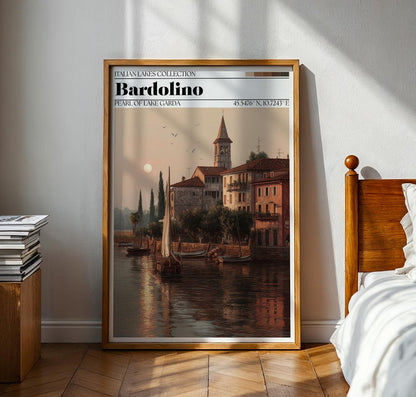 Bardolino Travel Poster – Lake Garda, Italy Wall Art Print