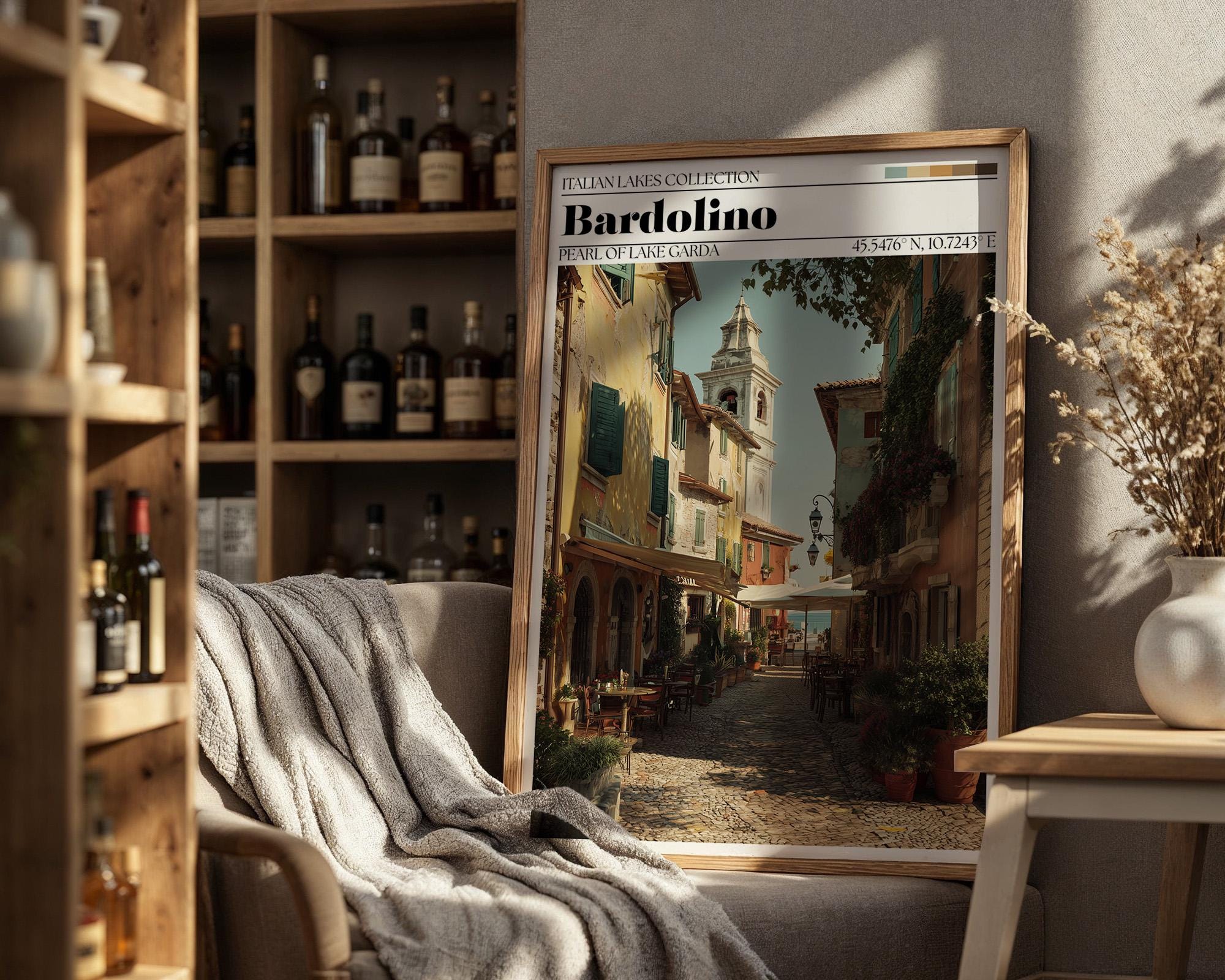 Bardolino, Lake Garda Poster - Italian Travel Wall Art Print