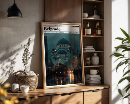 Belgrade Travel Poster - Serbian Wall Art Print