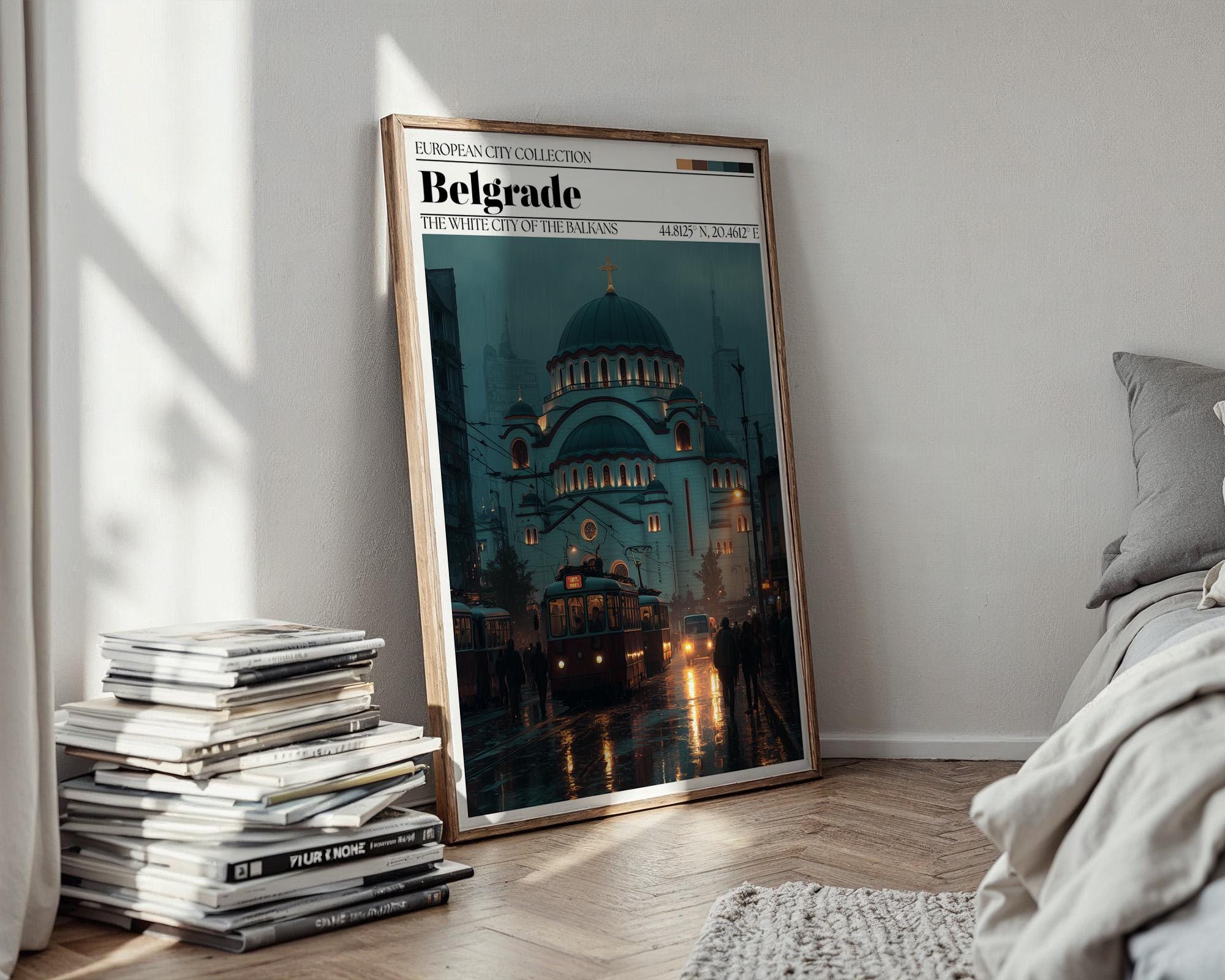Belgrade Travel Poster - Serbian Wall Art Print