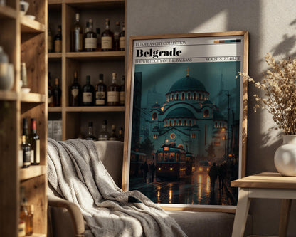 Belgrade Travel Poster - Serbian Wall Art Print