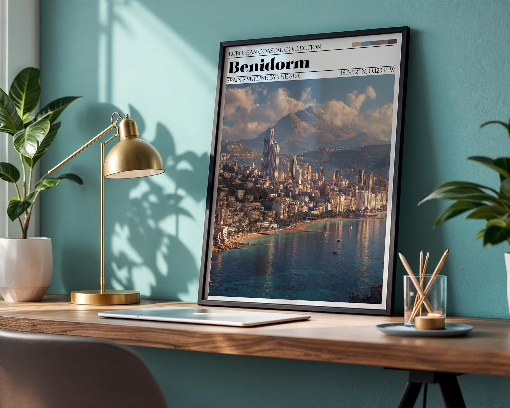 Benidorm, Spain Poster - Spanish Travel Wall Art