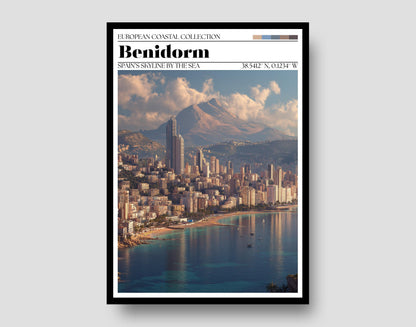 Benidorm, Spain Poster - Spanish Travel Wall Art