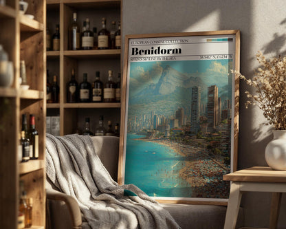 Benidorm, Spain Wall Art - Benidorm Travel Poster