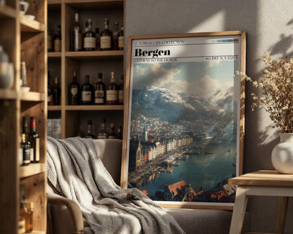 Bergen, Norway Poster – Bergen Travel Art Print