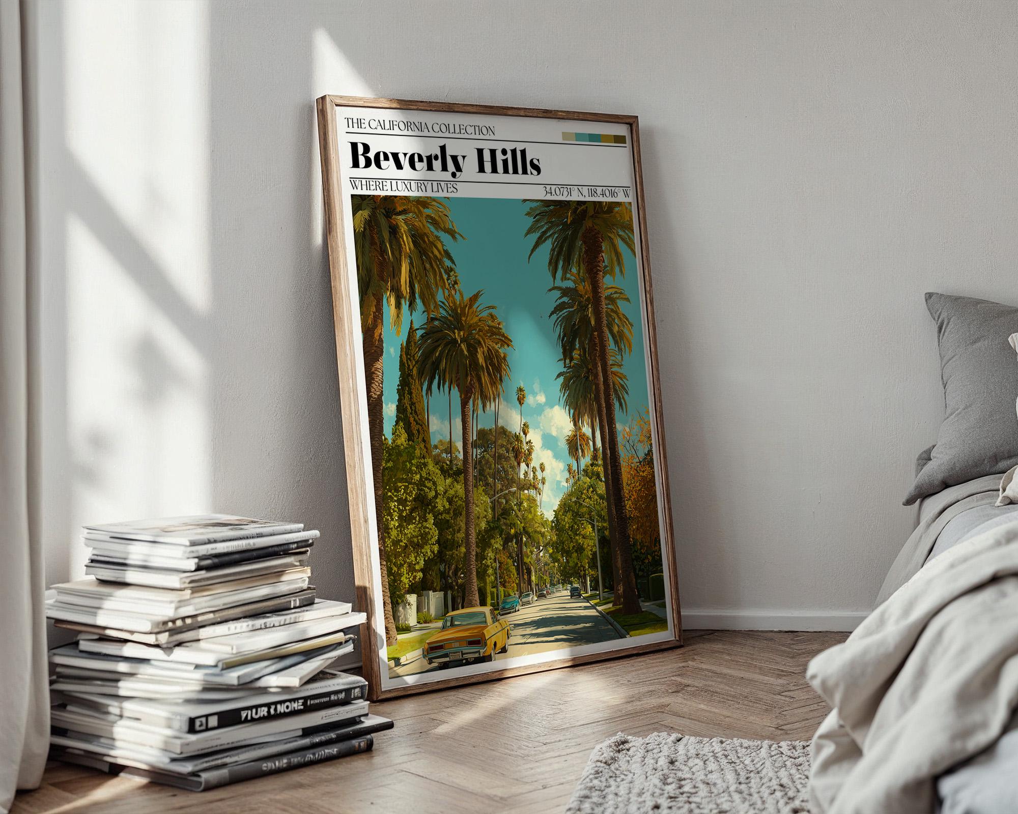 Beverly Hills Poster – Los Angeles Travel Wall Art