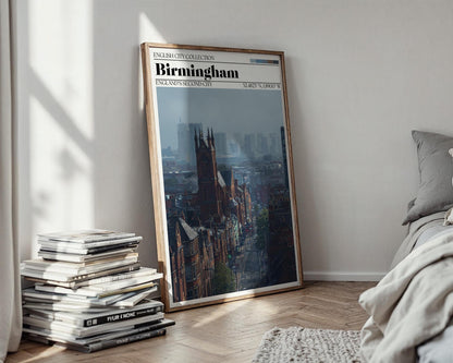 Birmingham England Travel Poster – Birmingham Wall Art Print