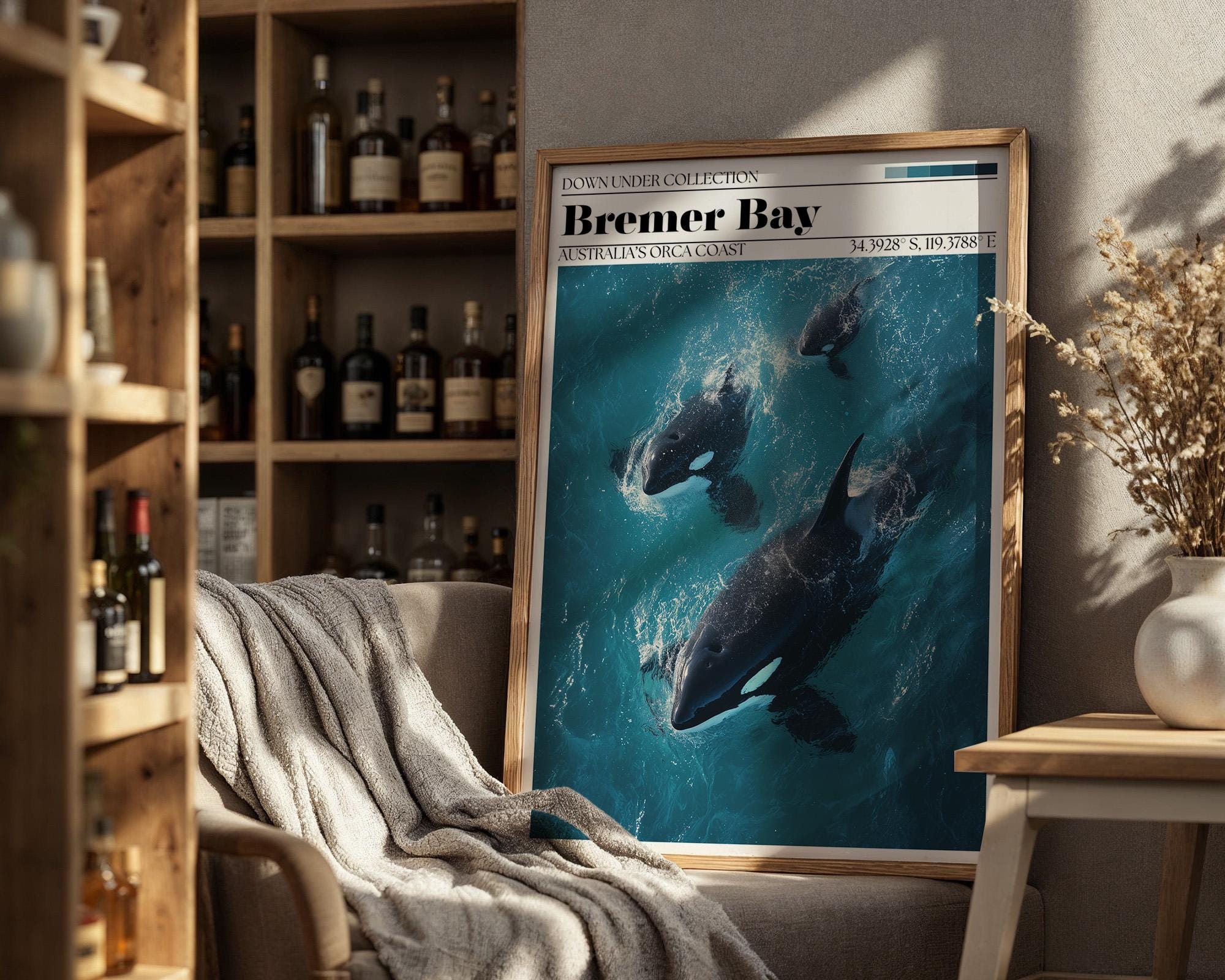 Bremer Bay Orca Poster – Western Australia Travel Print