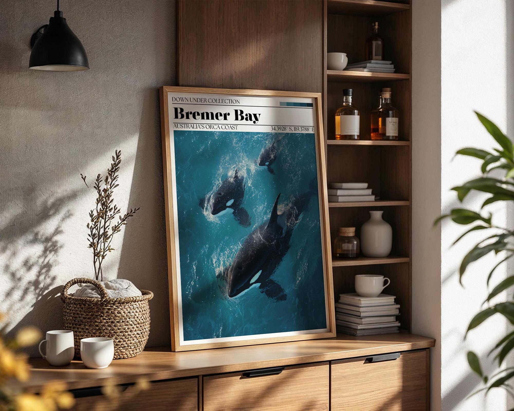 Bremer Bay Orca Poster – Western Australia Travel Print