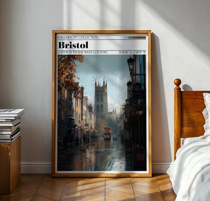 Bristol Poster – Bristol, English Travel Wall Art Print