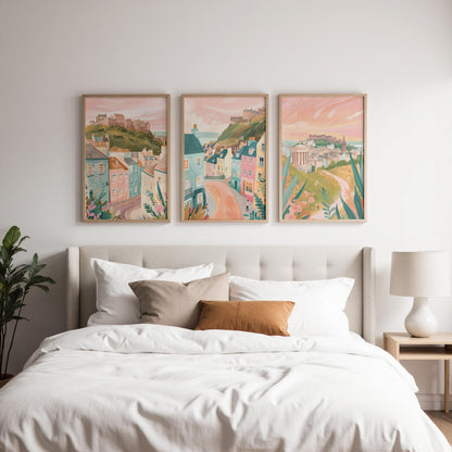 Edinburgh Set Of 3 Posters - Scottish Wall Art Prints - Travel Wall Art