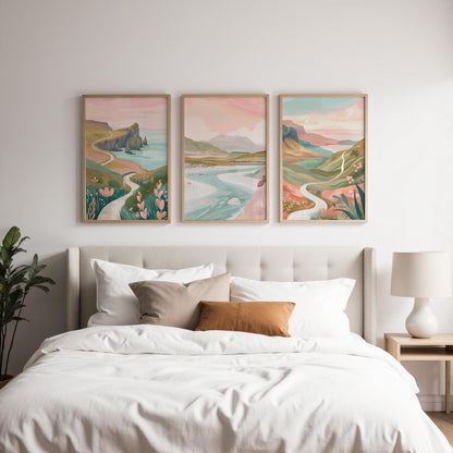 Isle Of Skye Set Of 3 Posters - Scottish Highlands Wall Art Prints - Travel Wall Art