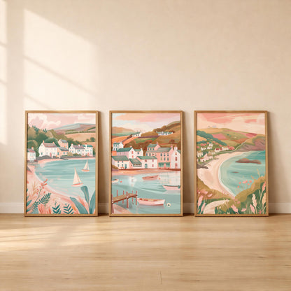 Lake District Set Of 3 Posters - Lake District Wall Art Prints - Travel Wall Art