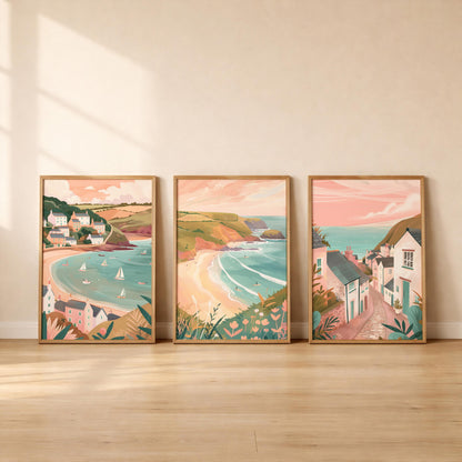 Devon Set Of 3 Posters - Devon Wall Art Prints - Travel Wall Art