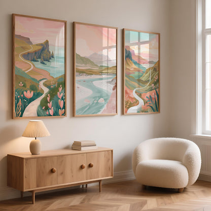 Isle Of Skye Set Of 3 Posters - Scottish Highlands Wall Art Prints - Travel Wall Art