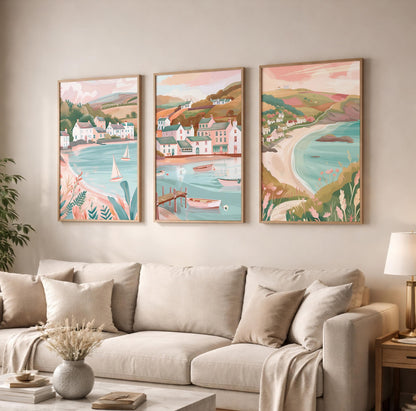 Lake District Set Of 3 Posters - Lake District Wall Art Prints - Travel Wall Art