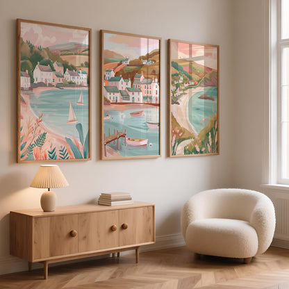 Lake District Set Of 3 Posters - Lake District Wall Art Prints - Travel Wall Art