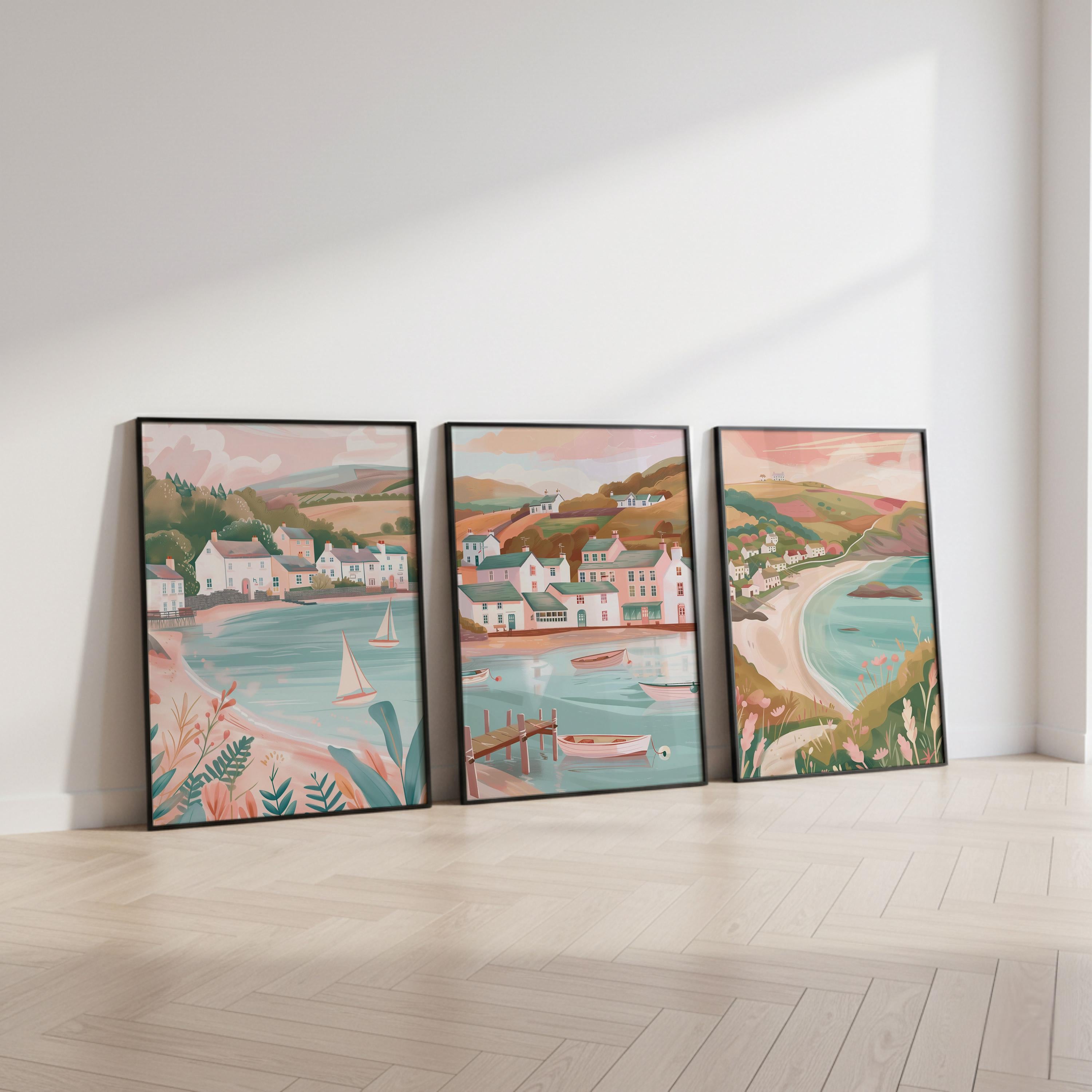 Lake District Set Of 3 Posters - Lake District Wall Art Prints - Travel Wall Art
