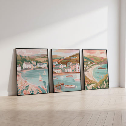 Lake District Set Of 3 Posters - Lake District Wall Art Prints - Travel Wall Art