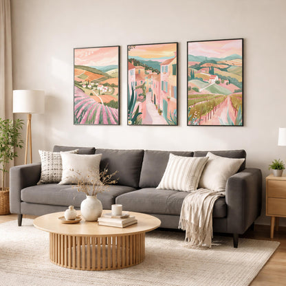 Provence Set Of 3 Posters - French Wall Art Prints - Travel Wall Art
