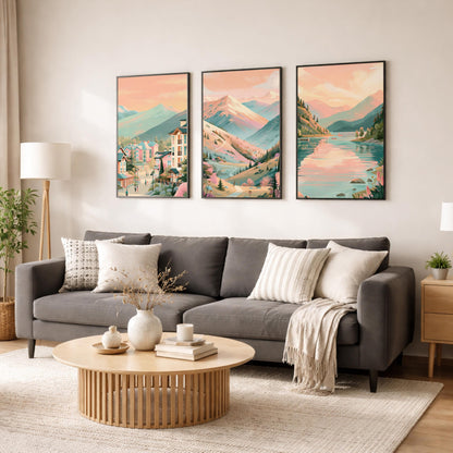 Whistler Set Of 3 Posters - Canadian Wall Art Prints - Travel Wall Art