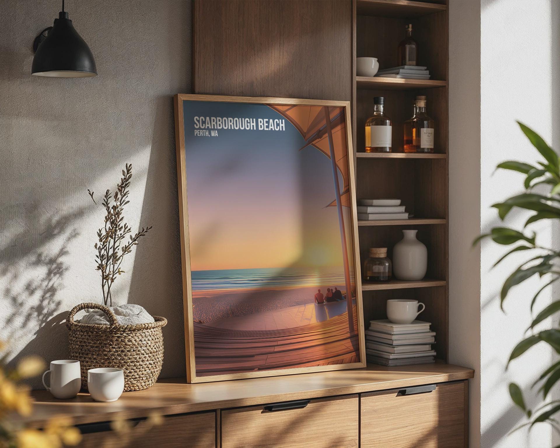 Scarborough Beach Perth WA Sunset Print - Travel Wall Art