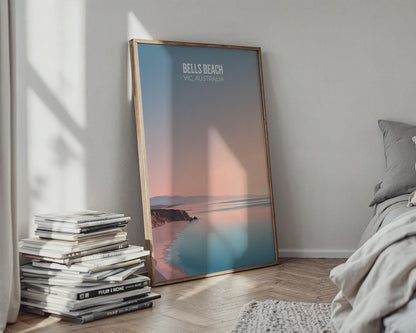 Bells Beach VIC Australia Coastal Poster Print Artwork - Travel Wall Art