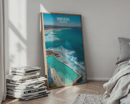 Bondi Beach Surf Club Poster Wall Art - Travel Wall Art