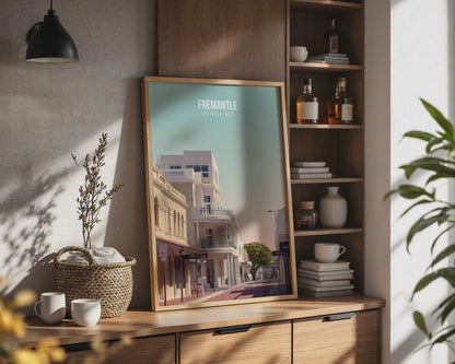 Fremantle Perth WA Travel Poster Wall Art Print - Travel Wall Art