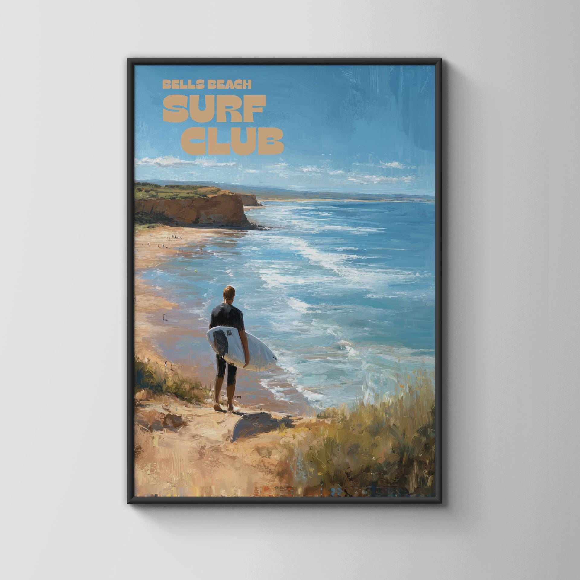Bells Beach Surf Club Poster Art Print - Travel Wall Art