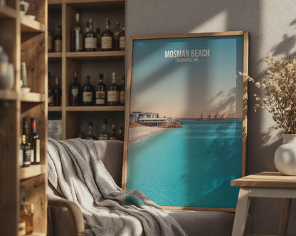 Mosman Beach Fremantle WA Print Wall Art Coastal Scene - Travel Wall Art