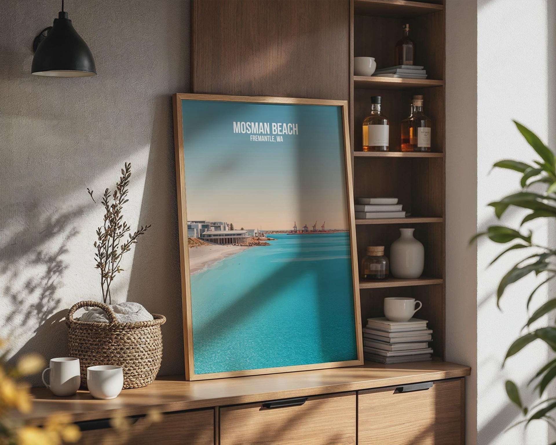 Mosman Beach Fremantle WA Print Wall Art Coastal Scene - Travel Wall Art