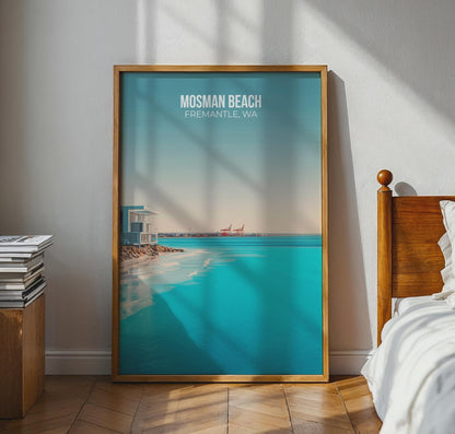 Mosman Beach Fremantle WA Print Coastal Wall Art - Travel Wall Art