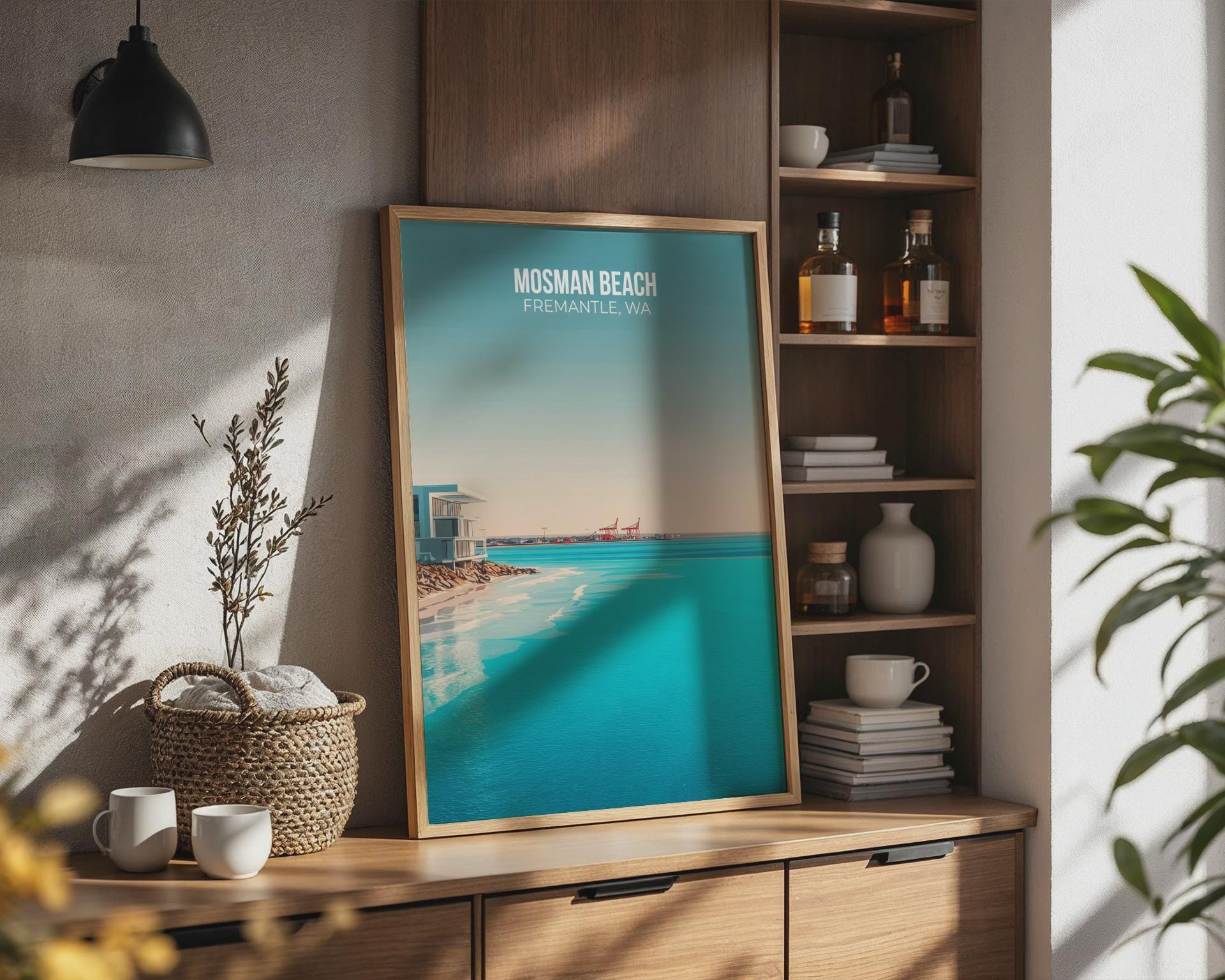 Mosman Beach Fremantle WA Print Coastal Wall Art - Travel Wall Art